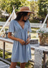 Boho Plunge Mini Dress Katie